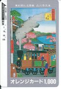 JAPON BD Train Carte Prépayée Karte Card  (D.268) - Trains