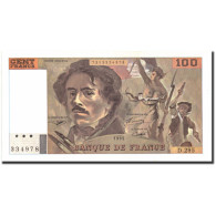 France, 100 Francs, 100 F 1978-1995 ''Delacroix'', 1995, 1995, SPL+ - 100 F 1978-1995 ''Delacroix''