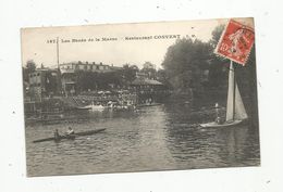 Cp , Restaurant CONVERT , Les Bords De La Marne , Bateaux , Voilier , Barques , Voyagée , Nogent Sur Marne - Hotels & Restaurants