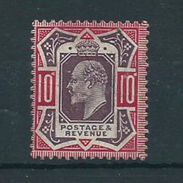 Edward V11 Hm Sg256 Chalky Paper  Small Mark On Cheek. Cv £95 - Ongebruikt