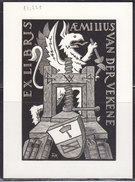 L-Luxemburg, Exlibris Für Aemilius Van Der Vekene (EL.221) - Ex-libris