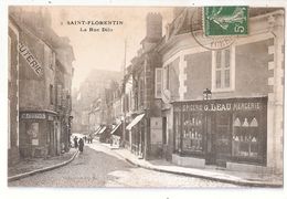 CPA 89 SAINT FLORENTIN LA RUE DILO EPICERIE LEAU COMMERCES TRES RARE BELLE CARTE !! - Saint Florentin