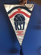 BASKETBALL YUGOSLAVIA FEDERATION OFFICIAL BIG PENNANT 55 X 32 Cm - Sonstige & Ohne Zuordnung