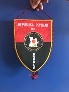 BASKETBALL ANGOLA FEDERATION  OFFICIAL  PENNANT 28 X 18 Cm - Other & Unclassified