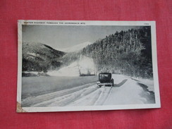 New York >  Winter Highway Through Adirondack  Ref 2798 - Adirondack