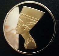 CAMBODIA 3000 Riels 2006 Silver & Gold PROOF "Queen Nefertiti" Free Shipping Via Registered Air Mail - Camboya