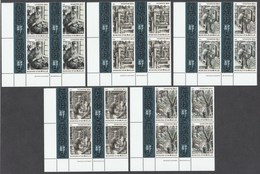 Greece 2009 Agion Oros Mount Athos - Aspects Of Every Day Life - Spiritual Life Issue II Set MNH In Blocks Of 4 - Nuevos