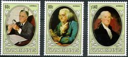 Iles Cook - 1982 - Franklin Roosevelt, Benjamin Franklin, George Washington - Neufs - George Washington