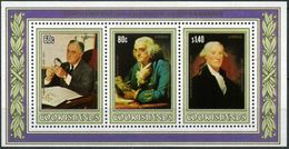 Iles Cook - 1982 - Franklin Roosevelt, Benjamin Franklin, George Washington - Neufs - George Washington