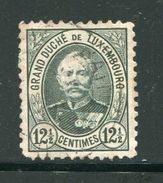 LUXEMBOURG- Y&T N°60- Oblitéré - 1891 Adolphe De Face