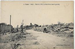 LENS - 1919 - Rue De La Paix (sortant De La Gare, à Gauche)  - éditeur Charles Ledieu - Lens