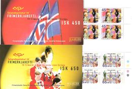 Iceland Island 1998 Europa: National Festivals And Holidays MI  890-891 In Two Booklets With Ten Stamps MNH(**) - Neufs