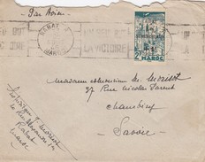 LETTRE COVER MAROC. AOUT 45. YV 240 SEUL - Lettres & Documents