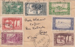 LETTRE COVER MAROC. 1937. RECOMMANDE CONSTANTINE POUR EVIAN FRANCE - Lettres & Documents