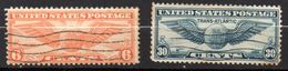 Lot  Timbre N° 15A Et 25    - Oblitéré - Etats Unis D'Amérique - 1a. 1918-1940 Used