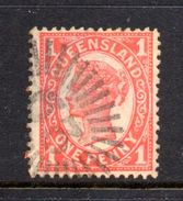 T1158 - QUEENSLAND , 1 Penny Usato . Annullo. - Gebraucht