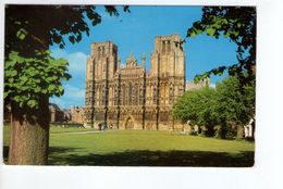 U1425 Small Postcard: England, Somerset > Wells Cathedral + NICE STAMP AND TIMBRE 1984 - Wells