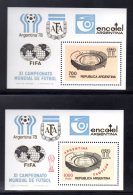 ARGENTINE - 1978 - NEUFS ** LUXE /MNH - 2 BF N# 18/19 - Coupe Du Monde De Foot-ball - Blocs-feuillets