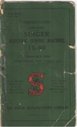 Manuel Pratique/Instructions For Using SINGER Electric Sewing Machine 15-90/Singer Manufacturing Company/USA/1948  MER60 - Autres & Non Classés