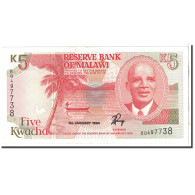 Billet, Malawi, 5 Kwacha, 1994, 1994-01-01, KM:24b, NEUF - Malawi