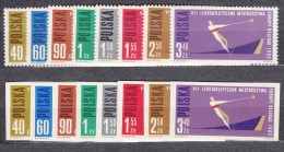 Poland 1962 Sport 1962 Mi#1338-1345 A And B Perforated And Imperforated, Mint Never Hinged - Unused Stamps