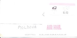 1998. USA, The Letter Sent By Air-mail Post To Moldova - Storia Postale