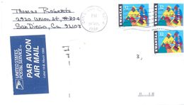 1998. USA, The Letter Sent By Air-mail Post To Moldova - Brieven En Documenten