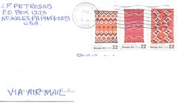 1998. USA, The Letter Sent By Air-mail Post To Moldova - Lettres & Documents