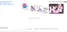 1999. USA, The Letter Sent By Air-mail Post To Moldova - Cartas & Documentos