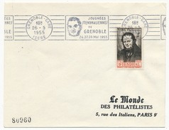 FRANCE - Enveloppe - OMEC "Journées Stendhaliennes" GRENOBLE 26 Mai 1955 - Escritores