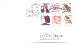 2001. USA, The Letter Sent By Air-mail Post To Moldova - Cartas & Documentos