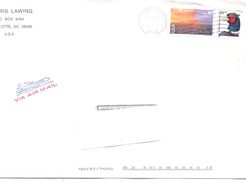 2001. USA, The Letter Sent By Air-mail Post To Moldova - Lettres & Documents