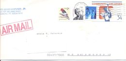 2002. USA, The Letter Sent By Air-mail Post To Moldova - Cartas & Documentos