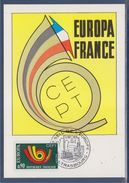 = Europa, CEPT, Cor Postal,  Strasbourg 14 04 1973 Carte Postale 1er Jour N°1753 - 1973