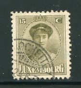 LUXEMBOURG- Y&T N°124- Oblitéré - 1921-27 Charlotte Voorzijde