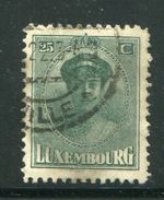 LUXEMBOURG- Y&T N°126- Oblitéré - 1921-27 Charlotte Voorzijde