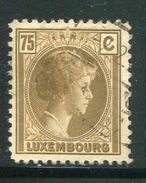 LUXEMBOURG- Y&T N°175- Oblitéré - 1926-39 Charlotte Rechtsprofil