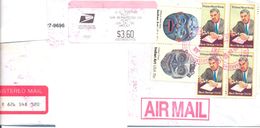 1999. USA, The Letter Sent By Registered Air-mail Post To Moldova - Brieven En Documenten