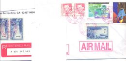 1999. USA, The Letter Sent By Registered Air-mail Post To Moldova - Briefe U. Dokumente