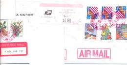 1999. USA, The Letter Sent By Registered Air-mail Post To Moldova - Cartas & Documentos