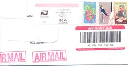 2000. USA, The Letter Sent By Registered Air-mail Post To Moldova - Lettres & Documents