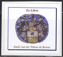 L-Luxemburg, Exlibris Für Emile Van Der Vekene De Berent (EL.235) - Exlibris