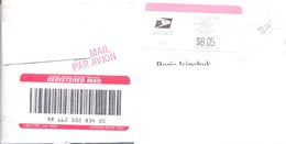 2001. USA, The Letter Sent By Registered Air-mail Post To Moldova - Brieven En Documenten