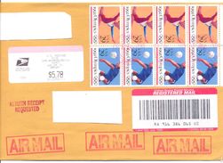 2001. USA, The Letter Sent By Registered Air-mail Post To Moldova - Briefe U. Dokumente