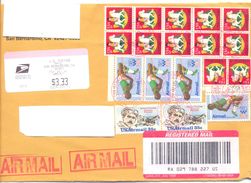 2001. USA, The Letter Sent By Registered Air-mail Post To Moldova - Lettres & Documents