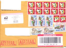 2001. USA, The Letter Sent By Registered Air-mail Post To Moldova - Cartas & Documentos