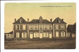 Carte Ancienne (genre Toilé) Village De LOUROUX BÉCONNAIS (avant 1914) - Le Louroux Beconnais