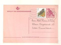 Entier CP Adresverandering - Changement D'adresse Oiseaux Buzin C.Turnhout 1994 V.E/V AP1516 - Addr. Chang.