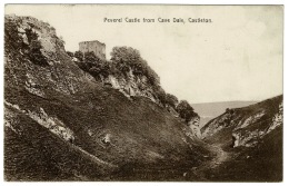 RB 1184 - 1910 Postcard - Peverel Castle From Cave Dale - Castleton Derbyshire - Derbyshire