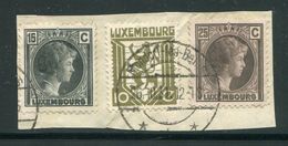 LUXEMBOURG- Y&T N°219, 168, 232- Oblitérés Sur Fragment - Otros & Sin Clasificación